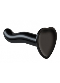 Черный фаллоимитатор-насадка Strap-On-Me P G spot Dildo size S - 16,4 см. - Strap-on-me - купить с доставкой в Жуковском