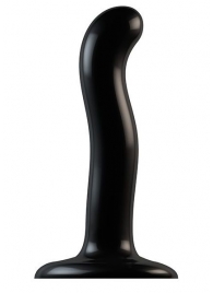 Черный фаллоимитатор-насадка Strap-On-Me P G spot Dildo size S - 16,4 см. - Strap-on-me - купить с доставкой в Жуковском