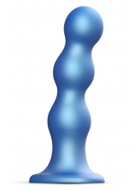 Голубая насадка Strap-On-Me Dildo Plug Balls size S - Strap-on-me - купить с доставкой в Жуковском