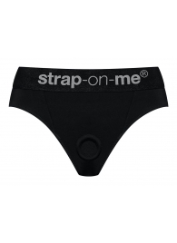 Черные трусики для насадок Heroine Lingerie Harness - size L - Strap-on-me - купить с доставкой в Жуковском