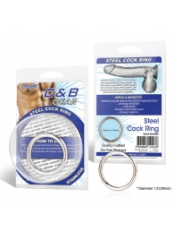 Стальное эрекционное кольцо STEEL COCK RING - 4.5 см. - BlueLine - в Жуковском купить с доставкой