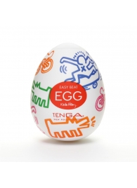 Мастурбатор-яйцо Keith Haring EGG STREET - Tenga - в Жуковском купить с доставкой