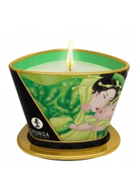 Массажная свеча Exotic Green Tea с ароматом зелёного чая - 170 мл. - Shunga - купить с доставкой в Жуковском