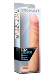 Телесная насадка на пенис Cock Xtender - 17,7 см. - Blush Novelties - в Жуковском купить с доставкой