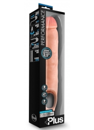 Телесная насадка-удлинитель 11.5 Inch Silicone Cock Sheath Penis Extender - 29,2 см. - Blush Novelties - в Жуковском купить с доставкой