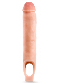 Телесная насадка-удлинитель 11.5 Inch Silicone Cock Sheath Penis Extender - 29,2 см. - Blush Novelties - в Жуковском купить с доставкой