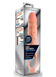 Телесная насадка на пенис 9 Inch Cock Sheath Extender - 22,2 см. - Blush Novelties - в Жуковском купить с доставкой
