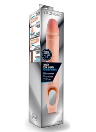 Телесная насадка на пенис 10 Inch Cock Sheath Extender - 25 см. - Blush Novelties - в Жуковском купить с доставкой