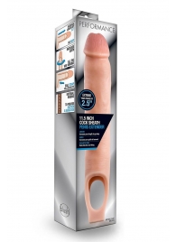 Телесная насадка на пенис 11.5 Inch Cock Sheath Penis Extender - 29,2 см. - Blush Novelties - в Жуковском купить с доставкой
