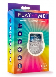 Фиолетовое эрекционное виброкольцо Pleaser Rechargeable C-Ring - Blush Novelties - в Жуковском купить с доставкой