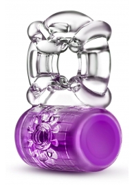 Фиолетовое эрекционное виброкольцо Pleaser Rechargeable C-Ring - Blush Novelties - в Жуковском купить с доставкой