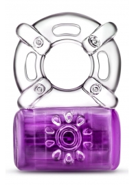 Фиолетовое эрекционное виброкольцо One Night Stand Vibrating C-Ring - Blush Novelties - в Жуковском купить с доставкой