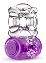 Фиолетовое эрекционное виброкольцо One Night Stand Vibrating C-Ring - Blush Novelties - в Жуковском купить с доставкой