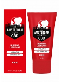 Пролонгирующий лубрикант Numbing CBD from Amsterdam - 50 мл. - Shots Media BV - купить с доставкой в Жуковском
