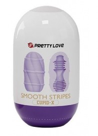 Сиреневый мастурбатор-яйцо Smooth Stripes - Baile - в Жуковском купить с доставкой