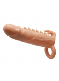 Телесная удлиняющая насадка Penis Sleeve Emmitt - 17 см. - Baile - в Жуковском купить с доставкой