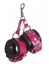 Розово-черный брелок  Наручники - Sitabella - купить с доставкой в Жуковском