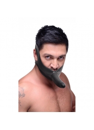 Черный кляп-страпон Masters Mini Face Fuck Strap-On - 14 см. - XR Brands - купить с доставкой в Жуковском