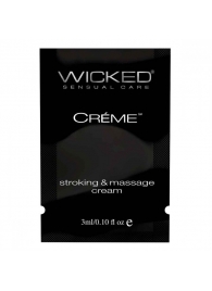 Крем для массажа и мастурбации Wicked Stroking and Massage Creme - 3 мл. - Wicked - купить с доставкой в Жуковском