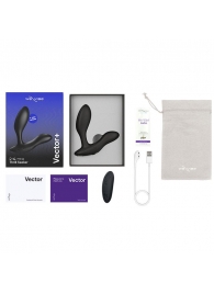 Черный анальный вибратор We-Vibe Vector+ - We-vibe - в Жуковском купить с доставкой