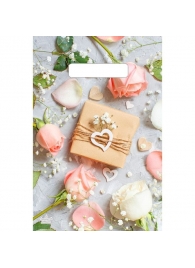 Полиэтиленовый пакет  Подарочек  с вырубной усиленной ручкой - 20 х 30 см. - Сима-Ленд - купить с доставкой в Жуковском