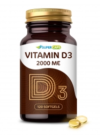 Пищевая добавка SuperCaps VITAMIN D3 2000 ME - 120 капсул - SuperCaps - купить с доставкой в Жуковском