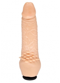 Телесная насадка-фаллос с шипами для массажа клитора - 17,8 см. - LOVETOY (А-Полимер) - купить с доставкой в Жуковском