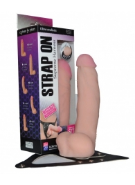 Реалистичный фаллос на поясе Harness - 20,5 см. - LOVETOY (А-Полимер) - купить с доставкой в Жуковском
