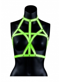 Портупея Bra Harness с неоновым эффектом - размер L-XL - Shots Media BV - купить с доставкой в Жуковском