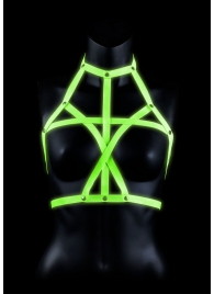 Портупея Bra Harness с неоновым эффектом - размер L-XL - Shots Media BV - купить с доставкой в Жуковском