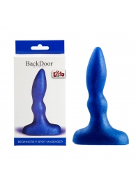 Синий анальный стимулятор Beginners p-spot massager - 11 см. - Lola Games - в Жуковском купить с доставкой