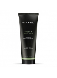 Массажный легкий крем WICKED Sage plus Sea Salt - 120 мл. - Wicked - купить с доставкой в Жуковском