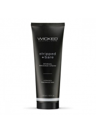 Массажный легкий крем WICKED Stripped plus Bare - 120 мл. - Wicked - купить с доставкой в Жуковском