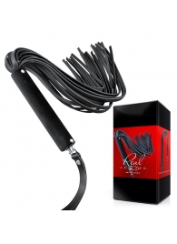 Черная кожаная плеть-флоггер - 84 см. - Notabu - купить с доставкой в Жуковском