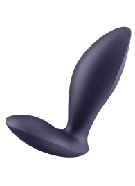 Фиолетовый анальный вибростимулятор Power Plug - Satisfyer - в Жуковском купить с доставкой
