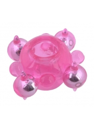 Эрекционное кольцо c бусинками - Toyfa Basic - в Жуковском купить с доставкой