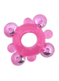 Эрекционное кольцо c бусинками - Toyfa Basic - в Жуковском купить с доставкой