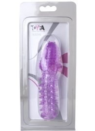 Фиолетовая насадка, удлиняющая половой член - 13,5 см. - Toyfa Basic - в Жуковском купить с доставкой