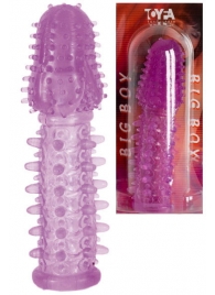 Фиолетовая насадка, удлиняющая половой член - 13,5 см. - Toyfa Basic - в Жуковском купить с доставкой