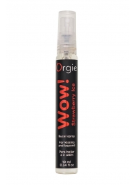 Оральный спрей ORGIE Wow! Strawberry Ice Blowjob Spray с охлаждающим и возбуждающим эффектом - 10 мл. - ORGIE - купить с доставкой в Жуковском