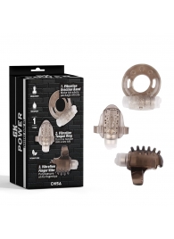 Набор из 3 дымчатых эрекционных колец с вибрацией Teasers Ring Kit - Chisa - в Жуковском купить с доставкой
