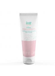 Лубрикант на водной основе Vibe Sensation с клубничным вкусом и легким вибрирующим эффектом - 50 гр. - INTT - купить с доставкой в Жуковском