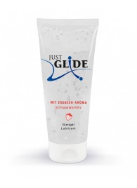 Лубрикант на водной основе Just Glide Strawberry с ароматом клубники - 200 мл. - Orion - купить с доставкой в Жуковском