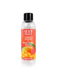 Массажное масло Sexy Sweet Juicy Mango с феромонами и ароматом манго - 75 мл. - Биоритм - купить с доставкой в Жуковском