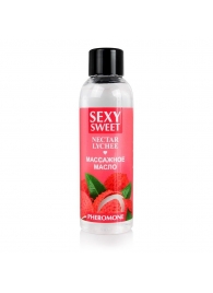 Массажное масло Sexy Sweet Nectar Lychee с феромонами и ароматом личи - 75 мл. - Биоритм - купить с доставкой в Жуковском
