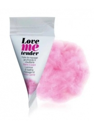 Съедобное согревающее массажное масло Love Me Tender Cotton Candy с ароматом сладкой ваты - 10 мл. - Love to Love - купить с доставкой в Жуковском