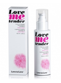 Съедобное согревающее массажное масло Love Me Tender Cotton Candy с ароматом сладкой ваты - 100 мл. - Love to Love - купить с доставкой в Жуковском