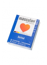 Презервативы с пупырышками Masculan Dotted - 3 шт. - Masculan - купить с доставкой в Жуковском