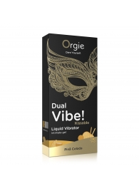 Съедобный гель Dual Vibe Pina Colada с эффектом вибрации и вкусом коктейля пина колада - 15 мл. - ORGIE - купить с доставкой в Жуковском