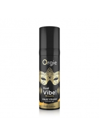 Съедобный гель Dual Vibe Pina Colada с эффектом вибрации и вкусом коктейля пина колада - 15 мл. - ORGIE - купить с доставкой в Жуковском